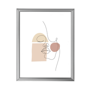 Malina billedramme PVC blank Stål 13x18 cm