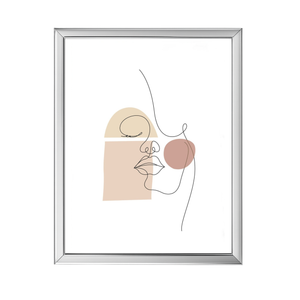 Malina billedramme PVC blank Sølv 13x18 cm