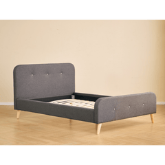 Christian sengeramme i grå 140x200 cm ekskl. sengelameller og madrasser