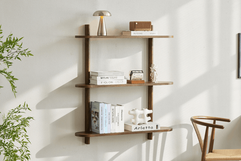 Juliet væghylde i røget eg med 3 hylder H:100 x D:22 x B:90 cm