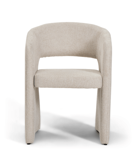 Daniella spisebordsstol med armlæn i beige