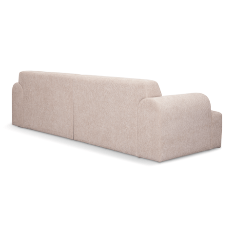 Arianna chaiselong sofa cream - Venstrevendt