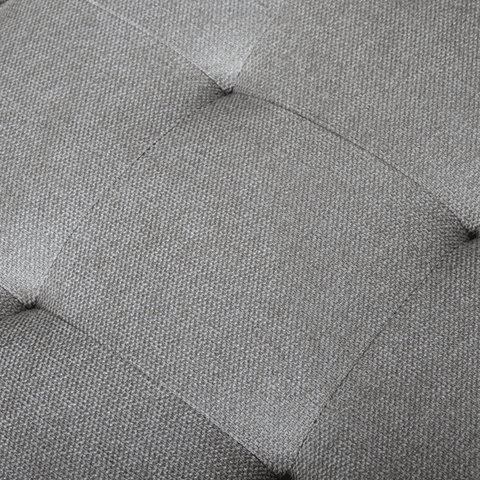 Brandy - højrevendt u-sofa i grå med chaiselong -  L: 366 x D: 211 x H: 80 cm