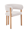 Eloise spisebordsstol i beige med egelook