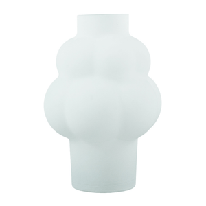 Foxy glas vase hvid 21 cm