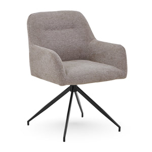 Ofelia Spisebordsstol -  Sand Med Drejefunktion 360 Grader