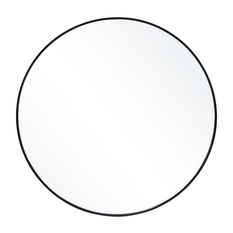 Kajsa rundt spejl med sort ramme Ø70 cm