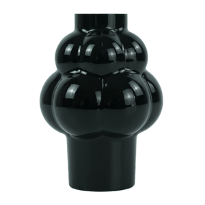 Foxy glas vase sort 21 cm