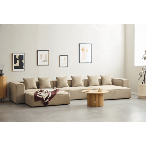 Hailey puf i sand 121 x 74 cm