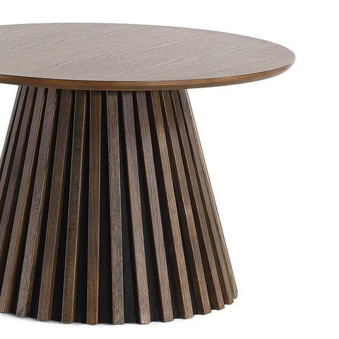 Lewis lamel sofabord røget eg Ø70 cm