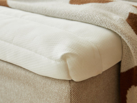 Premium Aksel hvid topmadras i memoryskum 180x200x7 cm