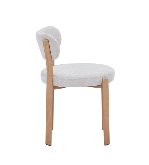 Harriet spisebordsstol i beige med egelook
