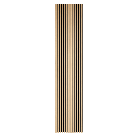 Premium fleksibel akustikpanel i egetræsfiner 2600x520x18 mm