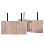 Susan/Molly/Esther -  tillægsplade med split (2 stk.) til plankebord - Hvid olieret egetræ