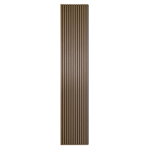 Akustikpanel i røget egetræsfiner 2600x520x18 mm