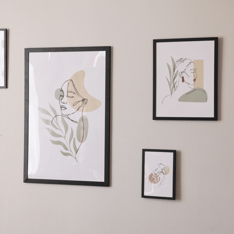 Paloma billedramme 60x90 cm sort