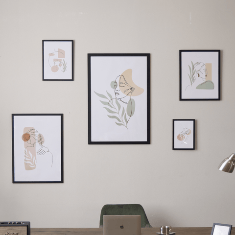 Paloma billedramme 60x90 cm sort