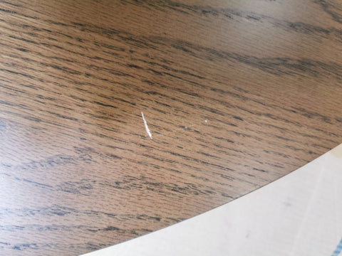 Liam rundt spisebord i røget egefiner med udtræk 120/160/200 cm - Inkl. 2 tillægsplader. Uden emballage, ridser, småskader (OUB10497)