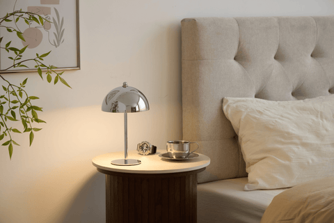 Bloom bordlampe Chrome