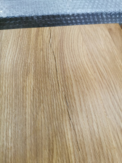 Susan plankebord - 200x95 cm - naturligt olieret eg med krydsben (Forberedt til tillægsplader).  (OUB12263) - se produktbeskrivelse