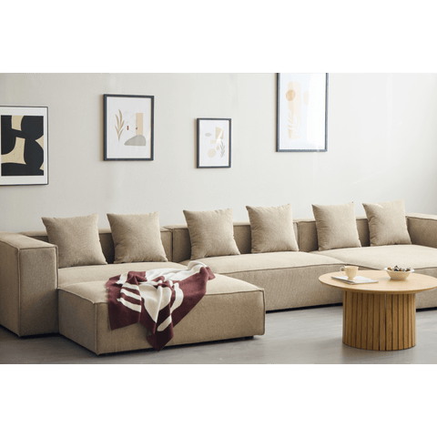 Hailey puf i sand 121 x 74 cm