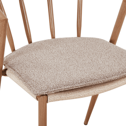 Bella - sædehynde i beige boucle