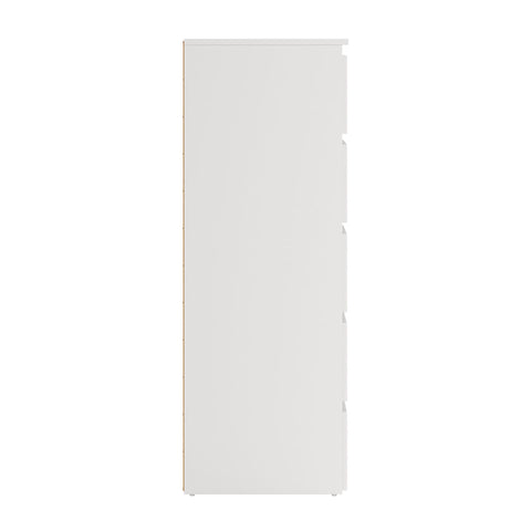 Maise kommode H:114 x B:65 x D:41 cm med 5 skuffer i hvid