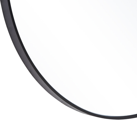 Kajsa rundt spejl med sort ramme Ø70 cm