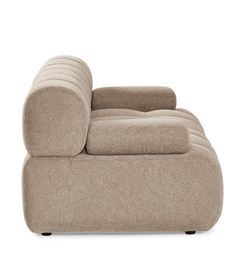 Lilie - modulsofa i sand med 2 moduler - L: 190 x D: 95 x H: 64 cm