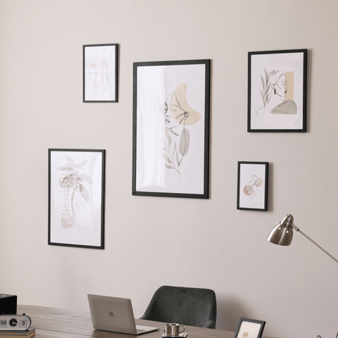 Paloma billedramme 50x70 cm sort