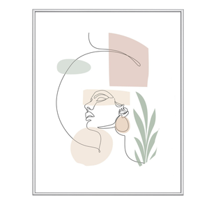 Malina billedramme PVC blank Sølv 30x40 cm