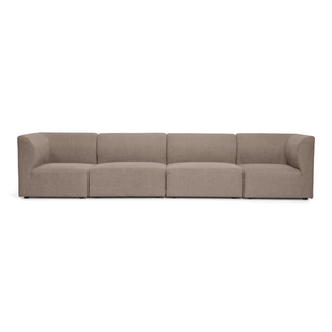 Emilia modulsofa i sand 4 moduler L: 328 X D: 79 X H: 72 cm