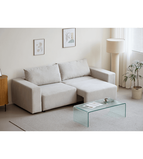 Noelle sovesofa i beige tekstil