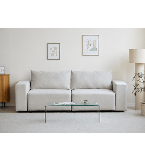 Noelle sovesofa i beige tekstil