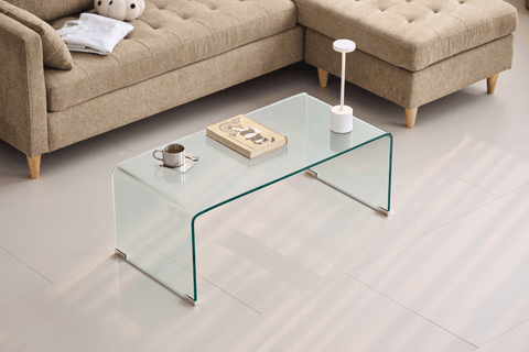 Nicole glas sofabord 95x45x35 cm