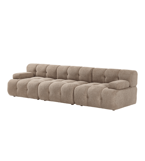 Lilie - modulsofa i sand med 3 moduler - L: 285 x D: 95 x H: 64 cm