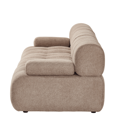 Lilie - modulsofa i sand med 3 moduler - L: 285 x D: 95 x H: 64 cm