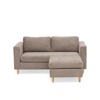 Hildur 2 personers chaiselong sofa i sand