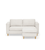 Hildur 2 personers chaiselong sofa i beige