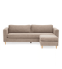 Hildur 3 personers chaiselong sofa i sand