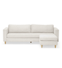 Hildur 3 personers chaiselong sofa i beige