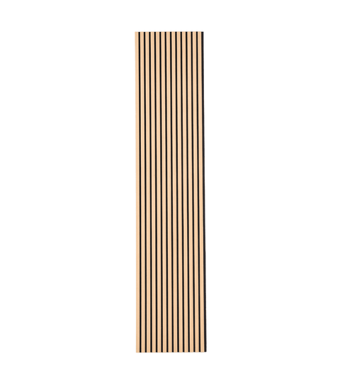 Premium fleksibel akustikpanel i egetræsfiner 2400x520x18 mm