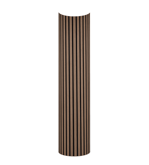 Premium fleksibel akustikpanel i røget egetræsfiner 2400x520x18 mm
