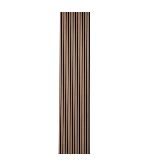 Premium fleksibel akustikpanel i røget egetræsfiner 2400x520x18 mm