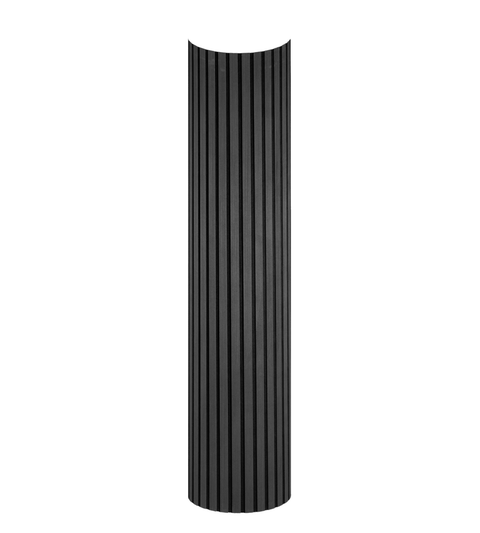 Premium fleksibel akustikpanel i sort egetræsfiner 2400x520x18 mm