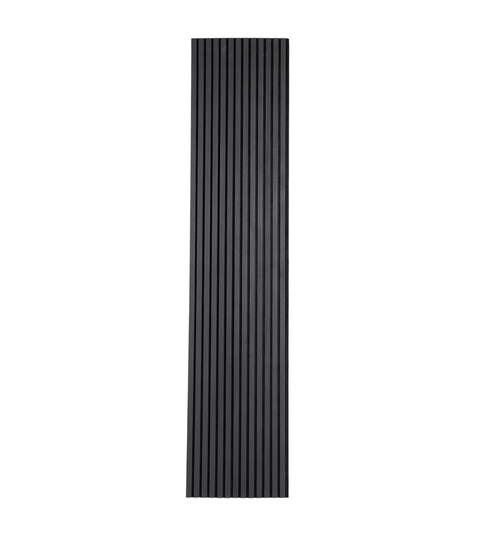 Premium fleksibel akustikpanel i sort egetræsfiner 2400x520x18 mm
