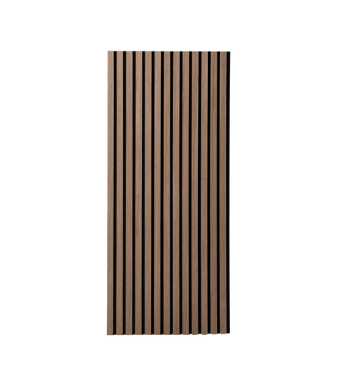 Premium fleksibel akustikpanel i røget egetræsfiner 1200x520x18 mm