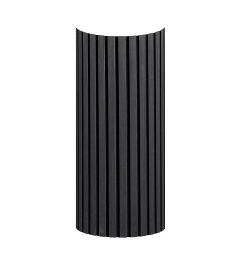 Premium fleksibel akustikpanel i sort egetræsfiner 1200x520x18 mm