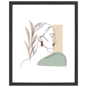 Paloma billedramme 40x50 cm sort