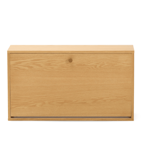 Berto - væghængt skoskab i eg 76x24x43 cm